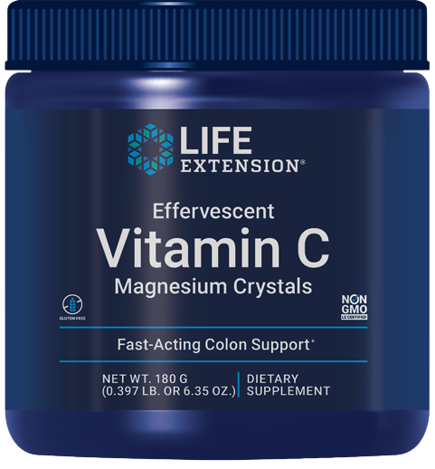 Effervescent Vitamin C Magnesium Crystals, 180 grams